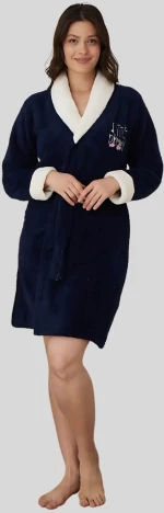Γυναικεία Ρόμπα Fleece 50011 - ΜΠΛΕ