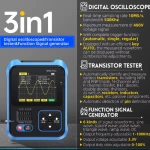 DSO-TC3-PRO-BL Παλμογράφος Χειρός με Αναλογικά Κανάλια και 2.4" Οθόνη