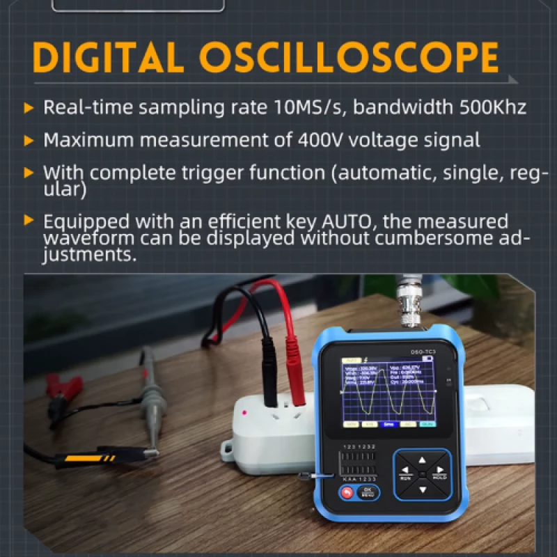 DSO-TC3-PRO-BL Παλμογράφος Χειρός με Αναλογικά Κανάλια και 2.4" Οθόνη