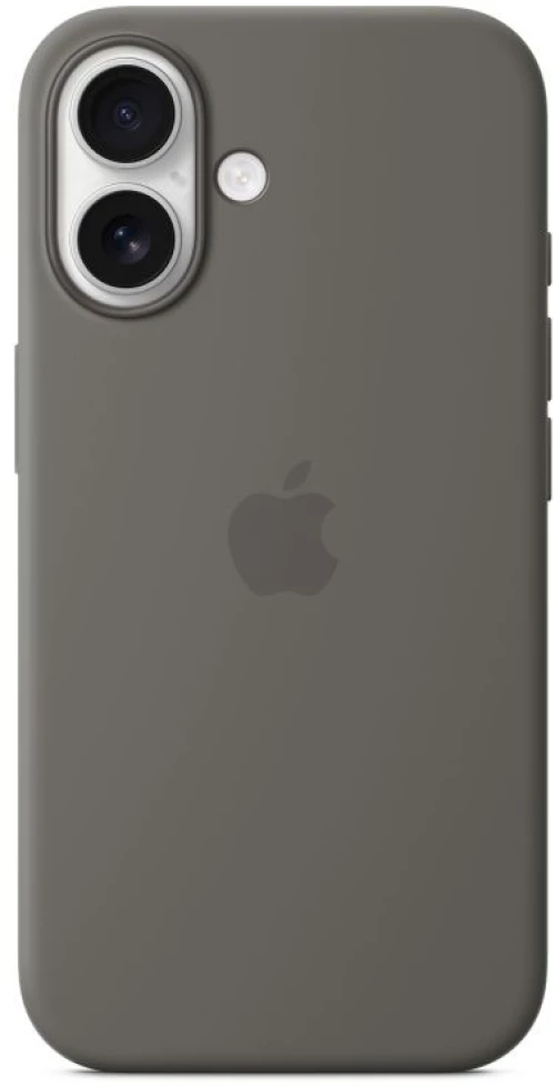 Apple iPhone 16 Plus Silicone Case with MagSafe Stone Gray