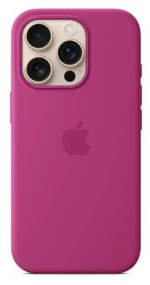 Apple iPhone 16 Pro Silicone Case with MagSafe Fuchsia