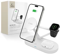 TECH-PROTECT QI15W-A41 3IN1 MAGNETIC MAGSAFE WIRELESS CHARGER WHITE