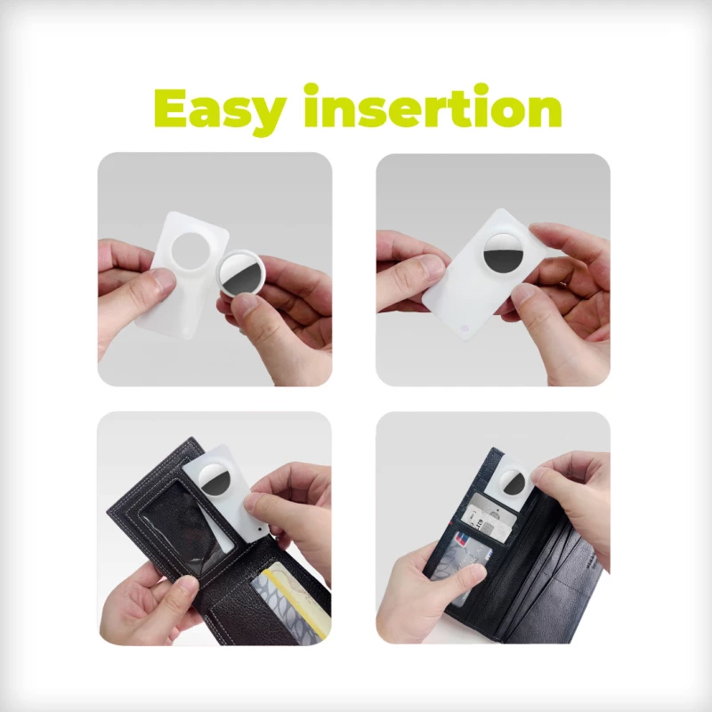 Mobile Origin Airtag Wallet Card White (FRL-ATWC-WHT)