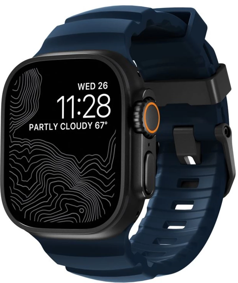 Nomad Rocky Point Band Black/Atlantic -Apple Watch 49/46/45/44mm (NM014827858)