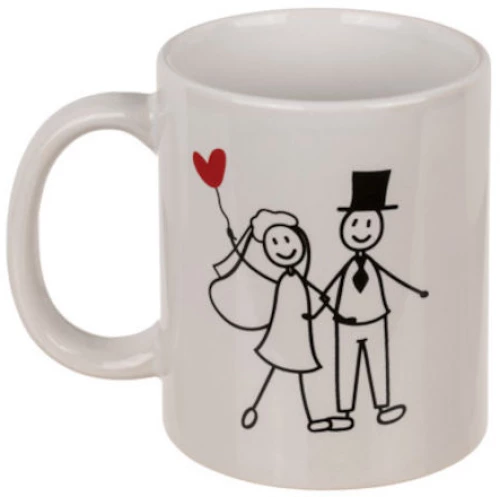 Πορσελάνινη κούπα Άγιος Βαλεντίνος 300ml young couple 8411