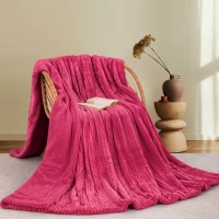 ΚΟΥΒΕΡΤΑ FLEECE/SHERPA 220X240 ADAM HOME (400) FUCSHIA(21) - 220X240
