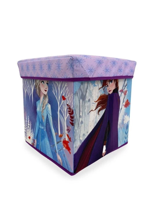 Κουτί-Σκαμπό Disney Home Frozen 12 30X30X30 Lilac 100% Polyester - -