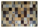Sdim Μοκέτα με Αντιολισθητικό Υπόστρωμα Patchwork 002 Γκρί-Καφέ (200x250cm.) - -