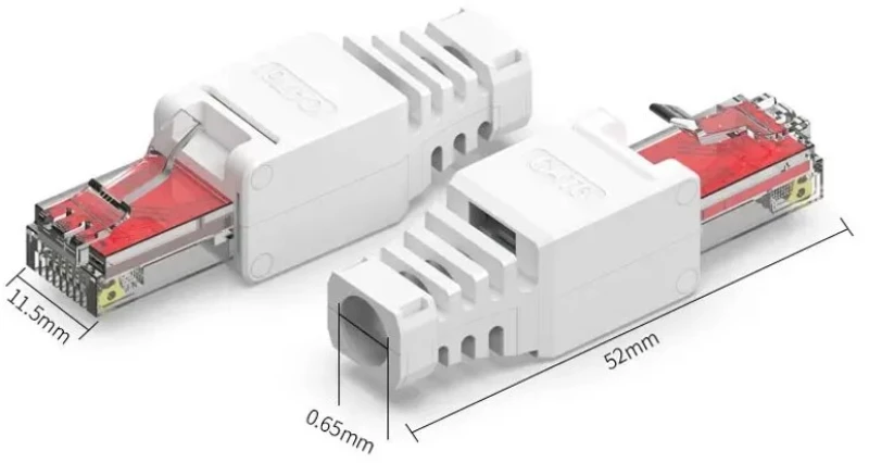 EZ-RJ456UTL - Cat.6 RJ45 Βύσμα χωρις θωράκιση, Tool Free - 1 τεμ