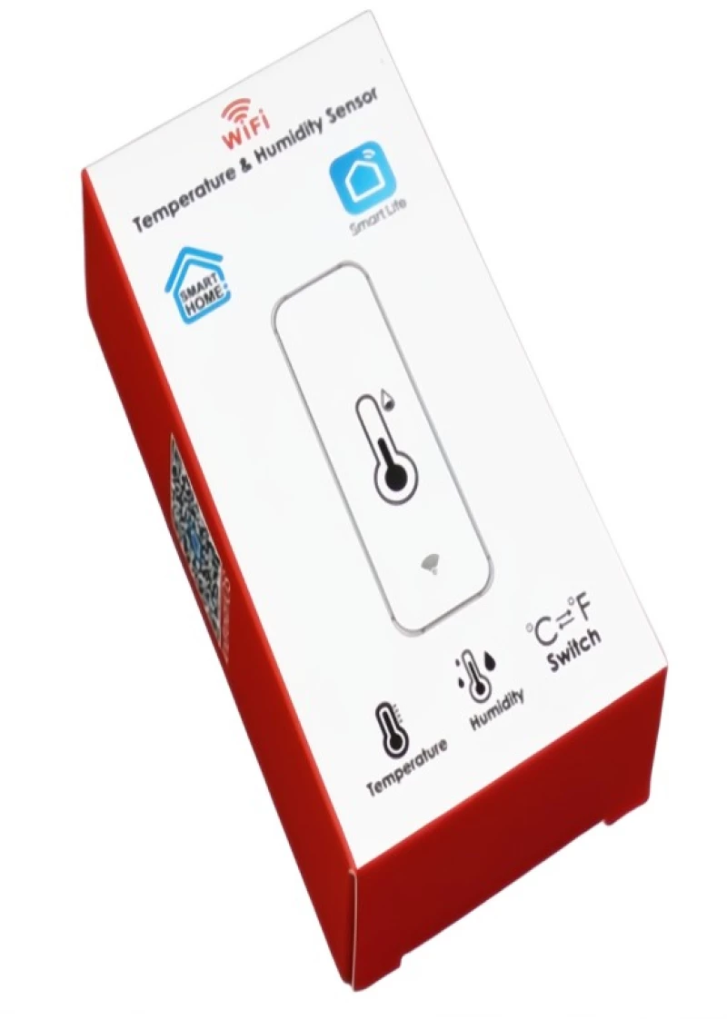 TH01 - Tuya WiFi Smart Αισθητήρας Θερμοκρασίας και Υγρασίας - Λευκό