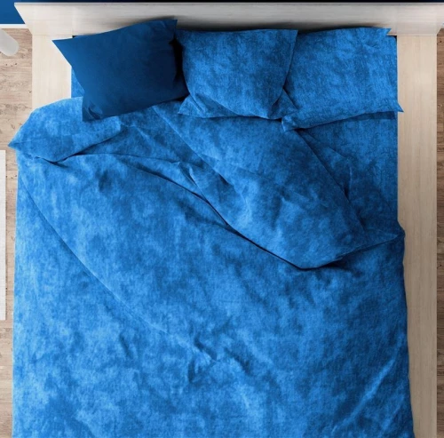 Σετ Σεντόνια Μονά 3τμχ (160x240) Premium Shadow 631 Electric Blue βαμβακερά Dimcol