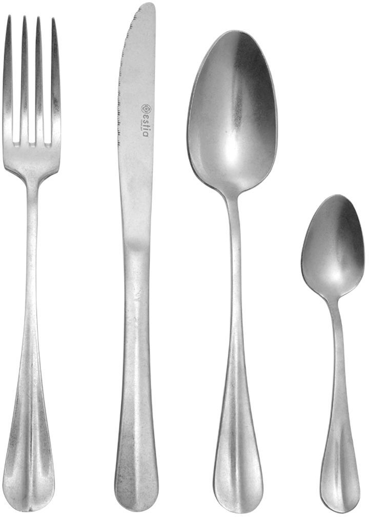 ESTIA ΣΕΤ ΜΑΧΑΙΡΟΠΙΡΟΥΝΑ GRACE CLASSIC ΑΝΟΞΕΙΔΩΤΟ ΑΤΣΑΛΙ 18/0 24 ΤΕΜ.