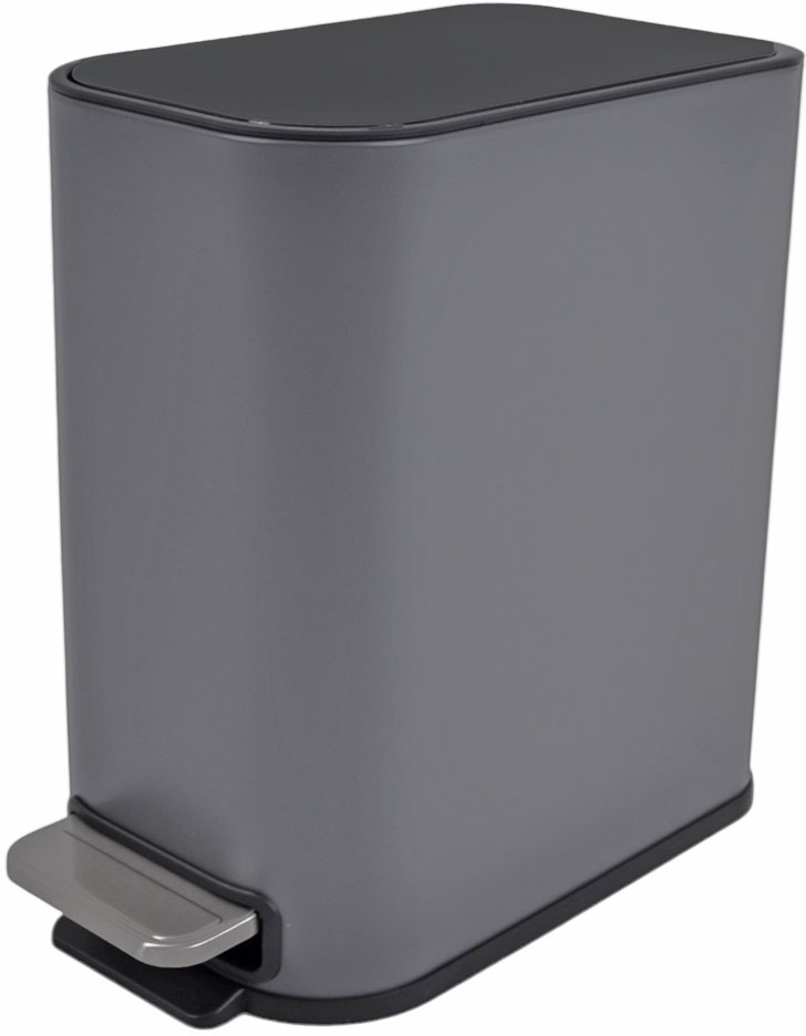 ΚΑΛΑΘΙ ΜΠΑΝΙΟΥ BELLO 5lt SOFT CLOSE SLIM  ΜΕΤΑΛΛΙΚΟ ΓΚΡΙ ΜΑΤ ANKOR