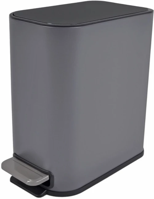 ΚΑΛΑΘΙ ΜΠΑΝΙΟΥ BELLO 5lt SOFT CLOSE SLIM  ΜΕΤΑΛΛΙΚΟ ΓΚΡΙ ΜΑΤ ANKOR