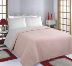 ΚΟΥΒΕΡΛΙ σετ (170cm x 240cm) BONES pink/grey - -