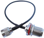 EZ-RPTNCP2NB25, RP-TNC Plug to N-Type Bulkhead 25cm