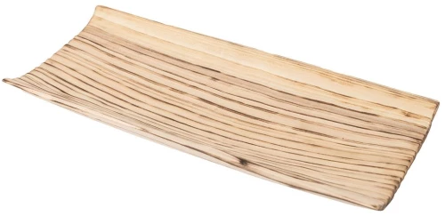 Πιατέλα σερβ.paulownia burned φυσικό 55Χ24Χ6,5cm