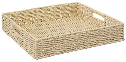 Δίσκος τετράγωνος Τεχν.Raffia 35x35H7cm