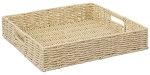 Δίσκος τετράγωνος Τεχν.Raffia 35x35H7cm