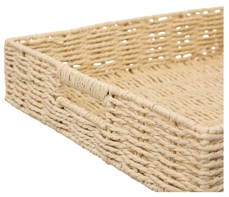 Δίσκος τετράγωνος Τεχν.Raffia 35x35H7cm