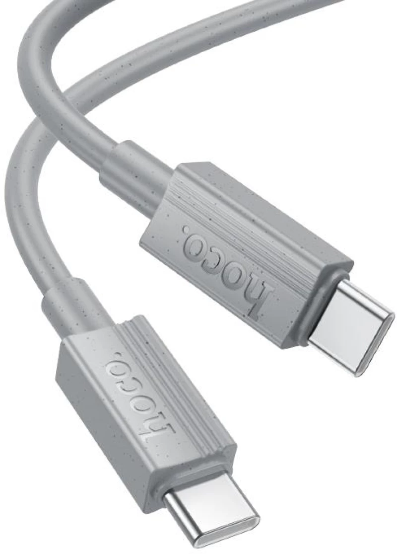 HOCO X107 FAVOR 60W CHARGING DATA CABLE TYPE-C TO TYPE-C  ΓΚΡΙ