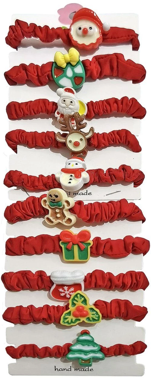 Σούρα μαλλιών φιγούρα Xmas κόκκινη Xmasfest 1133798 1 τεμάχιο τυχαίο χρώμα σχέδιο επιλογή