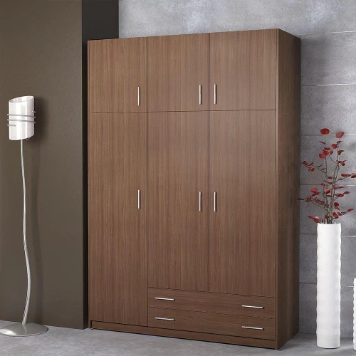 Ντουλάπα Τρίφυλλη Με Πατάρι Νο. 30 150x240x55 Wallnut  SARRIS809701