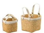 Artekko Knitt Κασπώ Τσιμεντένιο Μπεζ (15.5x15.5x13.5)cm Σετ/2 Artekko D9049