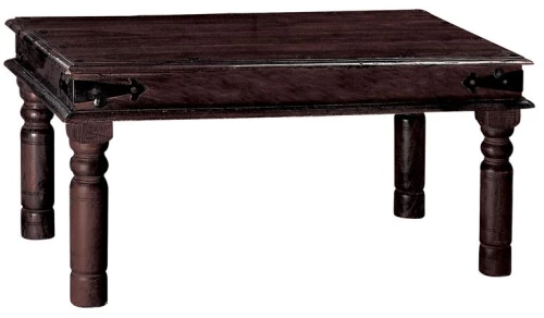 WOODWELL ΕS201KAMI Τραπεζάκι Σαλονιού Καθιστικού, Ξύλο Sheesham Καρυδί 60x90x40cm ΕS201