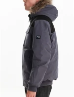 EMERSON Ανδρικό μπουφάν bomber πούπουλο 242.EM10.66 DUSTY BLUE/BLACK