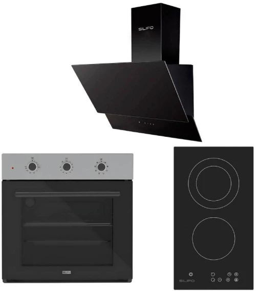 ΣΕΤ ΦΟΥΡΝΟΣ SF6008 INOX + ΕΣΤΙΑ DOMINO ΚΕΡΑΜΙΚΗ SF6802HDV3 + ΑΠΟΡΡΟΦΗΤΗΡΑΣ ΚΑΜΙΝΑΔΑ SF6610 BLACK (ΧΕΙΡΙΣΤΗΡΙΟ) (4 ΕΤΗ ΕΓΓΥΗΣΗ ΕΛ