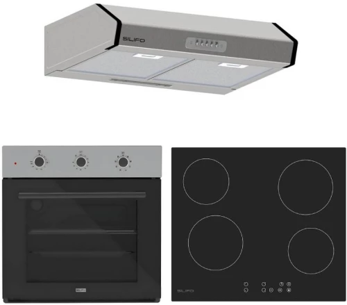 ΣΕΤ ΦΟΥΡΝΟΣ SF6008 INOX + ΕΣΤΙΑ ΚΕΡΑΜΙΚΗ SF6821HV4 + ΑΠΟΡΡΟΦΗΤΗΡΑΣ ΕΛΕΥΘΕΡΟΣ SF6683 INOX 2 ΜΟΤΕΡ 60CM (4 ΕΤΗ ΕΓΓΥΗΣΗ ΕΛΛΗΝΙΚΗΣ Α