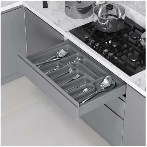 Starax Πλαστική Κουταλοθήκη  S-22 Γκρι Κ900