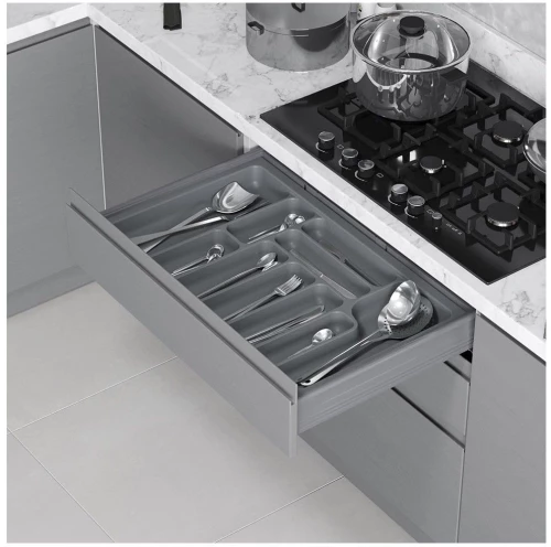 Starax Πλαστική Κουταλοθήκη S-22 Γκρι Κ700