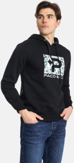 Μπλούζα φούτερ ανδρική "P" μαύρη