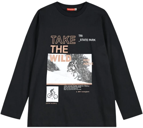 Μπλούζα "Take the wild" μαύρη