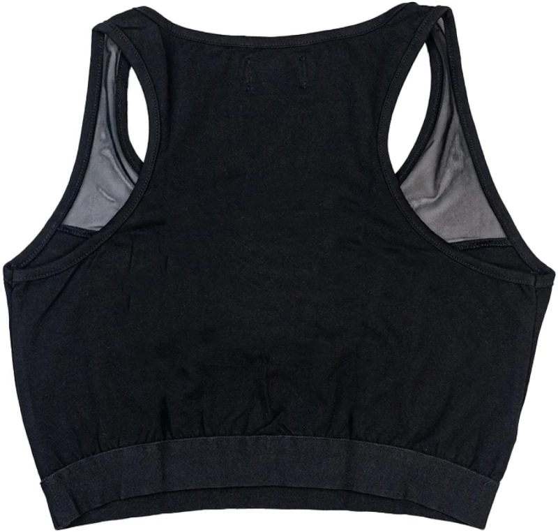 Μπλούζα crop top "Wild" μαύρη