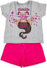Πυτζάμα "Cute dreams" γκρι μελανζέ