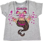 Πυτζάμα "Cute dreams" γκρι μελανζέ