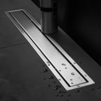 Karag Σιφόνι δαπέδου από ανοξείδωτο ατσάλι Confluo FRAMELESS PESTAN 85cm