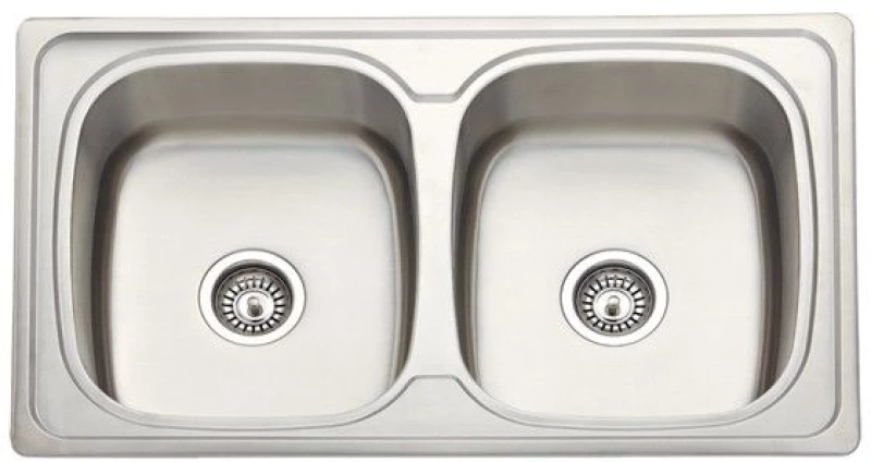 Eco Sink Νεροχύτης Ανοξείδωτος Με 2 Γούρνες