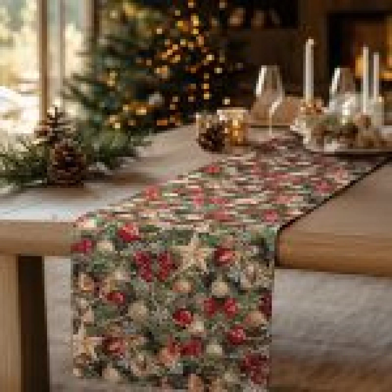 479593 BEAUTY HOME ΡΑΝΝΕΡ ΣΤΟΦΑ HAPPY HOLIDAY 34 CM X 1,5 M