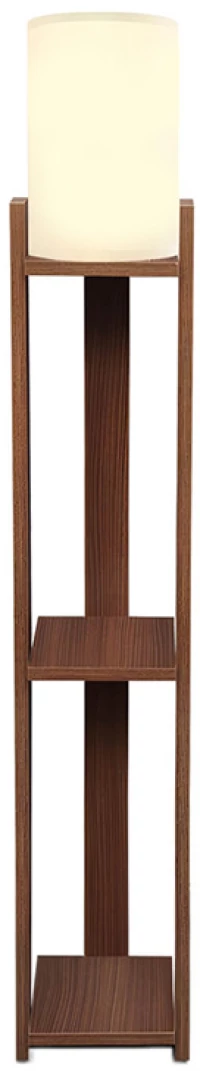 490467 ΦΩΤΙΣΤΙΚΟ ΔΑΠΕΔΟΥ VERMA I MEGAPAP E27 MDF/ΥΦΑΣΜΑ PVC ΧΡΩΜΑ ΚΑΡΥΔΙ - ΚΡΕΜ 18,5X18,5X142ΕΚ.