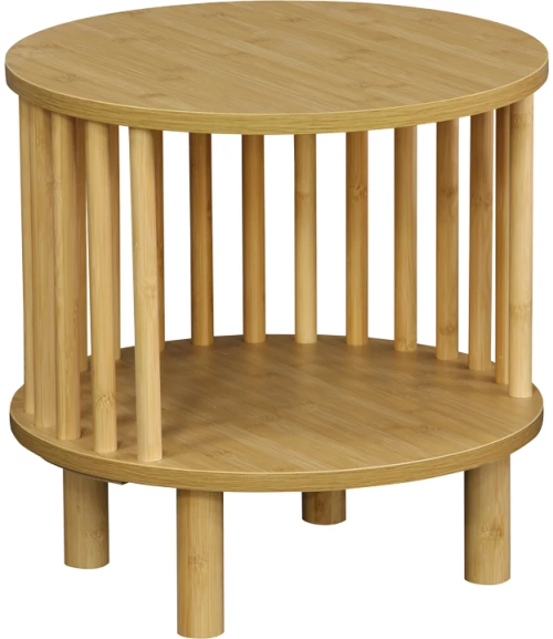 494139 ΚΟΜΟΔΙΝΟ NODIAL PAKOWORLD MDF/BAMBOO ΣΕ ΦΥΣΙΚΗ ΑΠΟΧΡΩΣΗ Φ40X40ΕΚ