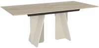 493410 ΤΡΑΠΕΖΙ SEVILLA MEGAPAP ΧΡΩΜΑ SANDSTONE - TRAVERTINE 180X90X75ΕΚ.