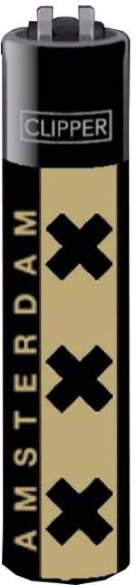 Αναπτήρας Πέτρας Clipper Μεγάλος - Amsterdam XXX Gold