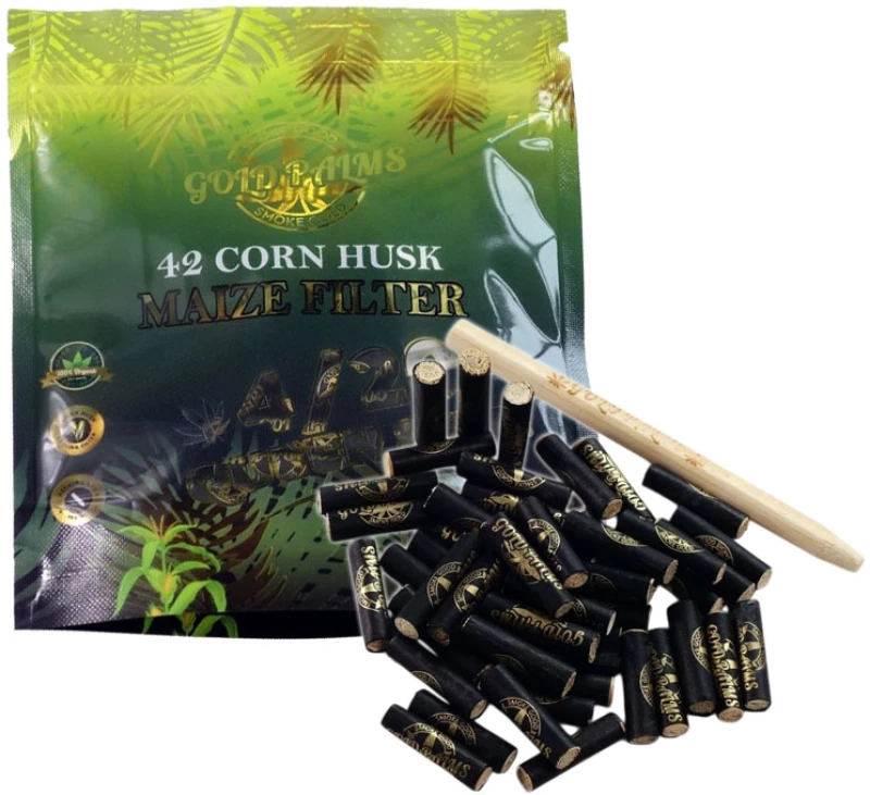 Gold Palms Φιλτράκια από Καλαμπόκι Χειροποίητα 6-8mm - 42τεμ.