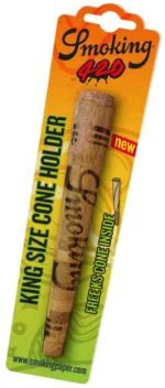 Smoking Κύλινδρος Αποθήκευσης Ξύλινος 420 Wood Cone Holder -  12.5cm