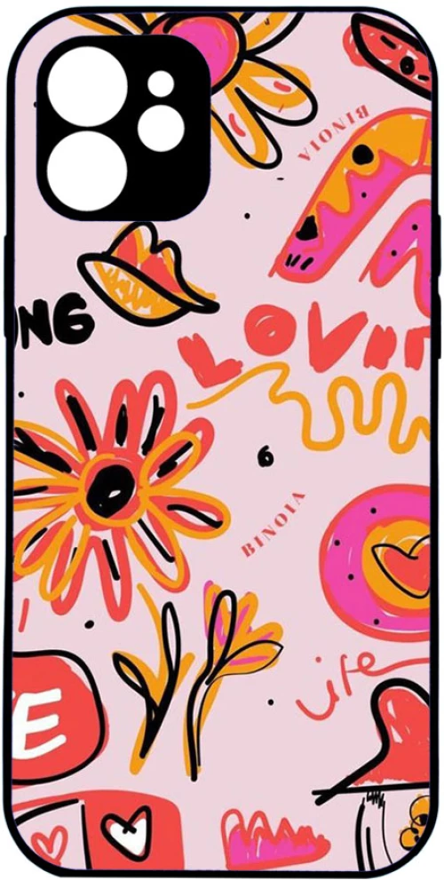 pink flower love IPhone 16
