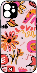 pink flower love IPhone 16